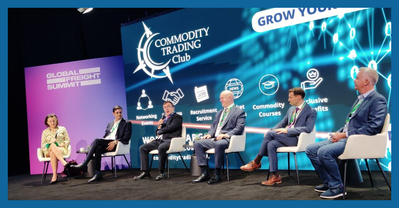 Chris Mudry, CEO of Amphora, speaking on the Innovations in Commodity Trading panel at the Commodity Trading Club Annual Summit, Dubai